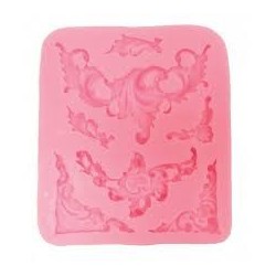 ΚΑΛΟΥΠΙ ΣΙΛΙΚΟΝΗΣ ΔΙΑΚΟΣΜΗΤΙΚΕΣ ΓΩΝΙΕΣ 10,3X9,6X1CM CRAFTISTICO