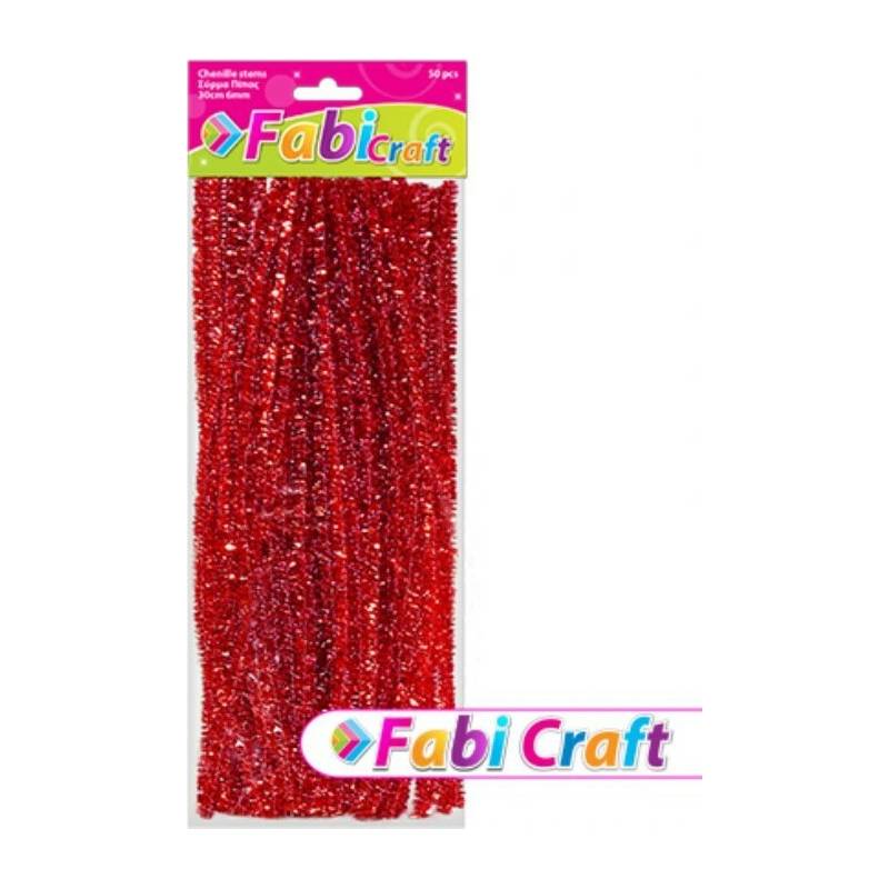 ΣΥΡΜΑ ΠΙΠΑΣ FABI 0.6X30CM 50ΤΕΜ - ΚΟΚΚΙΝΟ ΜΕΤΑΛΛΙΖΕ