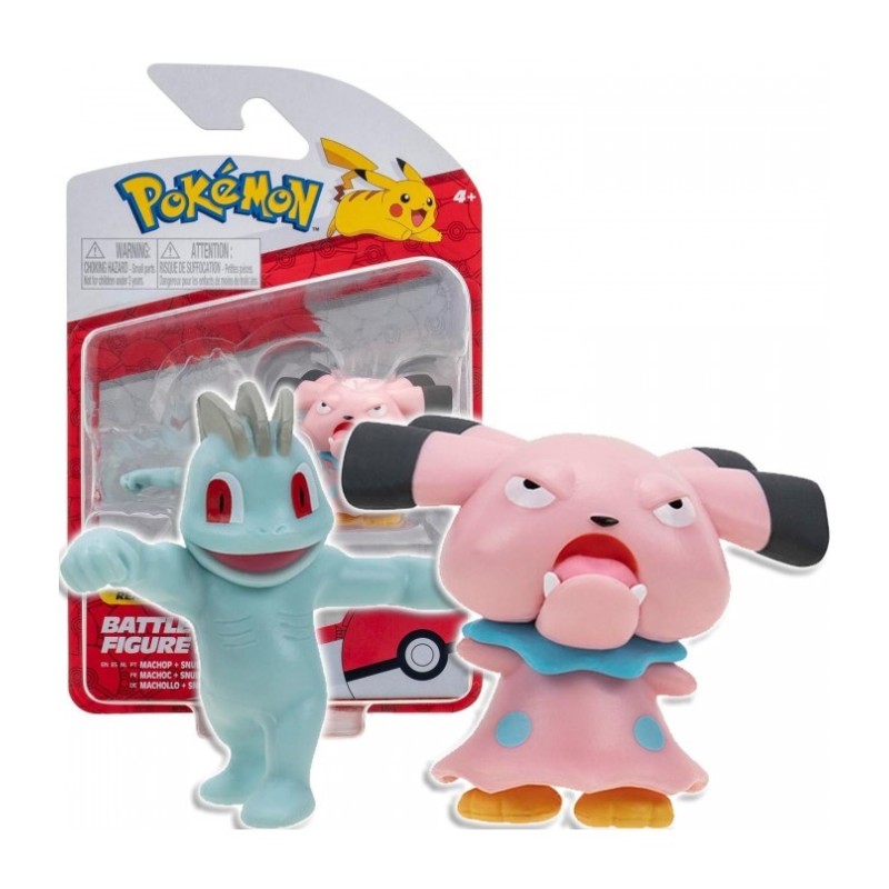 ΦΙΓΟΥΡΑ POKEMON - BATTLE FIGURE - MACHOP & SNUBBULL