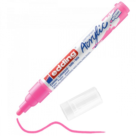 ΜΑΡΚΑΔΟΡΟΣ EDDING 5100 ACRYLIC 2-3MM - NEON PINK