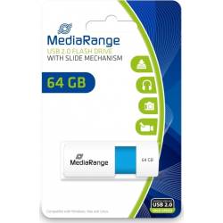 USB 2.0 MEDIARANGE 64GB BLUE