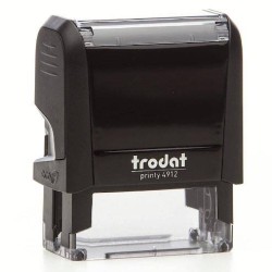 ΑΥΤΟΜΑΤΗ ΣΦΡΑΓΙΔΑ TRODAT PRINTY 4912 ΜΑΥΡΟ/ ΜΠΛΕ ΤΑΜΠΟΝ
