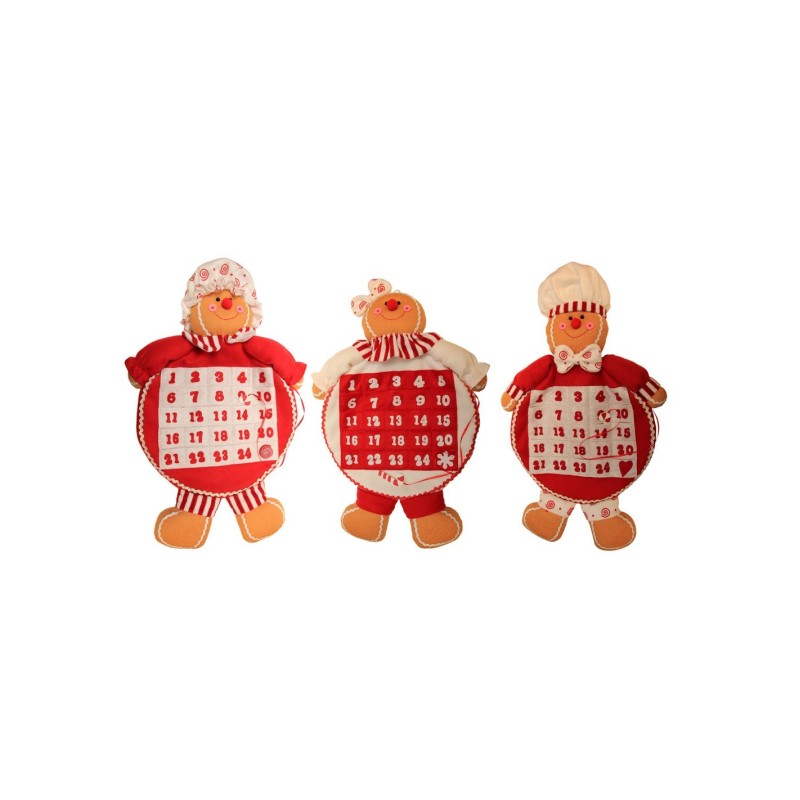 ΧΡΙΣΤΟΥΓΕΝΝΙΑΤΙΚΟ ΚΡΕΜΑΣΤΟ ΗΜΕΡΟΛΟΓΙΟ GINGERBREAD 64ΕΚ. 3ΣΧ.