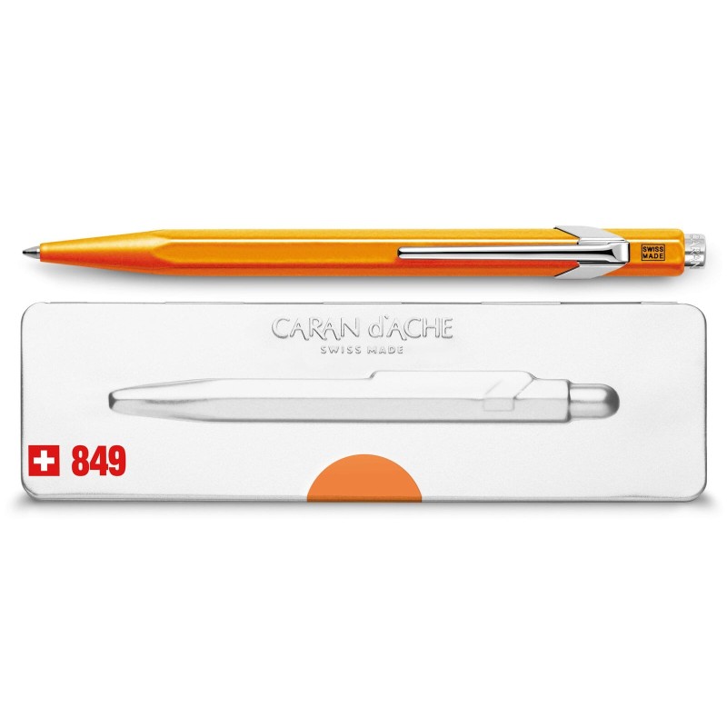 ΣΤΥΛΟ ΣΕ ΜΕΤΑΛΛΙΚΗ ΘΗΚΗ 849 POPLINE FLUO ORANGE BALLPOINT PEN