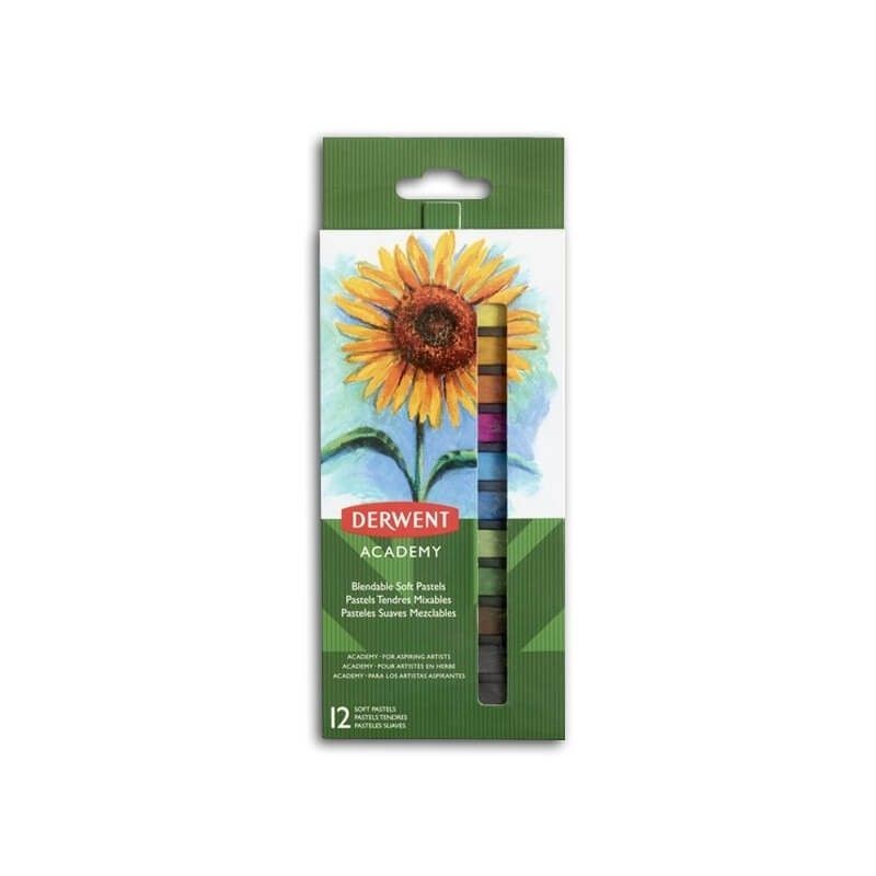DERWENT ACADEMY BLENDABLE SOFT PASTELS 12 ΤΕΜΑΧΙΑ - ΞΗΡΟΠΑΣΤΕΛ