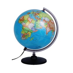 ΥΔΡΟΓΕΙΟΣ ΣΦΑΙΡΑ ΕΛΛΗΝΙΚΗ 30CM ΠΟΛΙΤΙΚΗ/ΓΕΩΦΥΣΙΚΗ ΜΕ ΦΩΣ