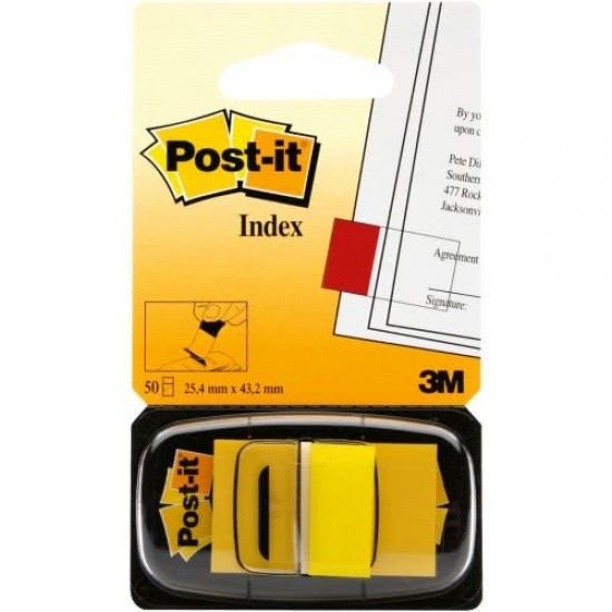 ΣΕΛΙΔΟΔΕΙΚΤΗΣ POST-IT  - ΚΙΤΡΙΝΟ (25,4MMX42,2MM) 50 ΤΕΜ