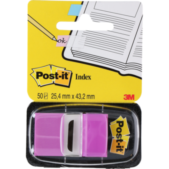 ΣΕΛΙΔΟΔΕΙΚΤΗΣ POST-IT  - ΜΩΒ (25,4MMX42,2MM) 50 ΤΕΜ