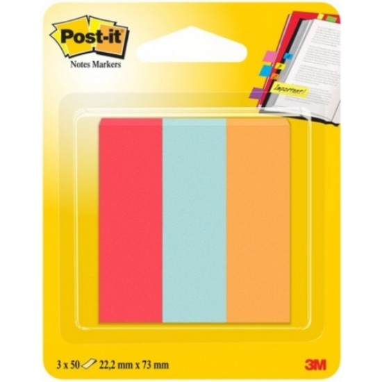 ΑΥΤΟΚΟΛΛΗΤΟΙ ΣΕΛΙΔΟΔΕΙΚΤΗΣ POST-IT (22,2MMX73MM) 3X50 ΤΕΜ