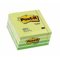 POST-IT ΑΥΤΟΚΟΛΛΗΤΑ ΧΑΡΤΑΚΙΑ 3M ΣΕ ΚΥΒΟ 76X76MM 450 ΦΥΛΛΑ - ΠΡΑΣΙΝΕΣ ΑΠΟΧΡΩΣΕΙΣ