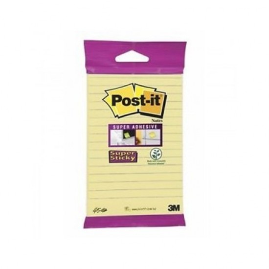 POST-IT ΑΥΤΟΚΟΛΛΗΤΑ ΧΑΡΤΑΚΙΑ 101X152MM ΡΙΓΕ 45 ΦΥΛΛΑ ΚΙΤΡΙΝΑ