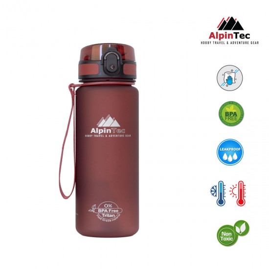 ALPIN ΠΑΓΟΥΡΙ 500ML - V2 BPA FREE ΣΚΟΥΡΟ ΚΟΚΚΙΝΟ