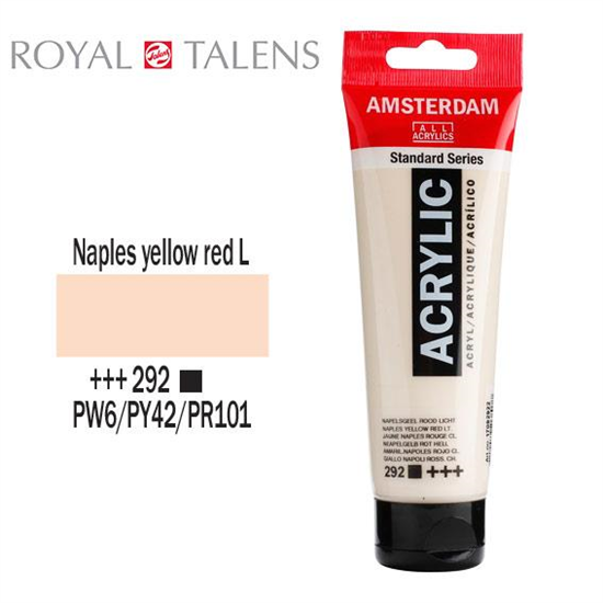 ΑΚΡΥΛΙΚΟ AMSTERDAM 120ML No 292 NAPLES YELLOW RED LIGHT