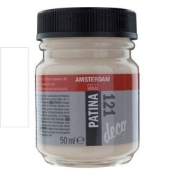 ΠΑΤΙΝΑ AMSTERDAM 50ML NO. 121 ΑΣΠΡΟ ΑΝΤΙΚΕ
