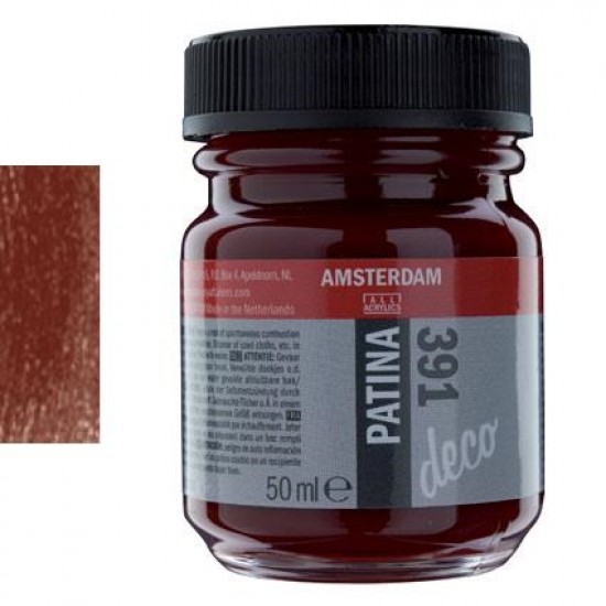 ΠΑΤΙΝΑ AMSTERDAM 50ML NO. 391 ΚΟΚΚΙΝΟ ΑΝΤΙΚΕ