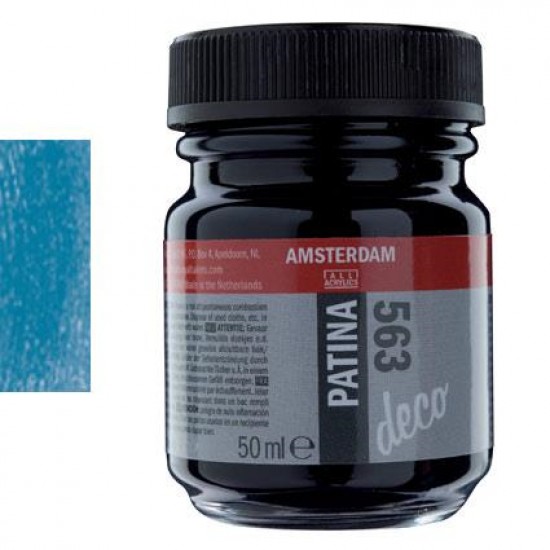 ΠΑΤΙΝΑ AMSTERDAM 50ML NO. 563 ΜΠΛΕ ΑΝΤΙΚΕ