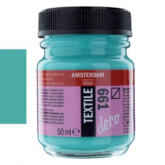 ΧΡΩΜΑ ΓΙΑ ΥΦΑΣΜΑ AMSTERDAM TEXTILE 16ML N. 661 TURQUOISE