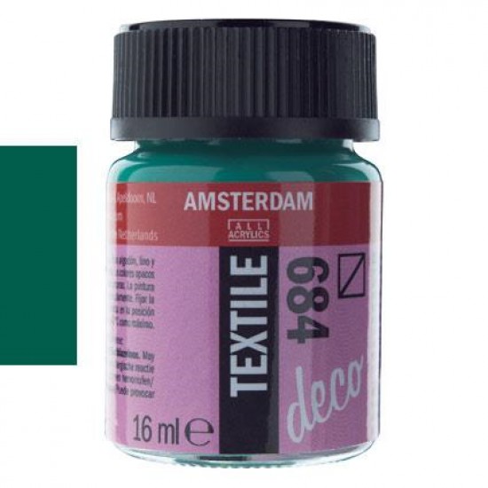 ΧΡΩΜΑ ΓΙΑ ΥΦΑΣΜΑ AMSTERDAM TEXTILE 16ML N. 684 BOTTLE GREEN