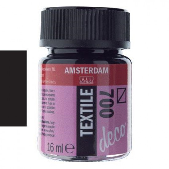 ΧΡΩΜΑ ΓΙΑ ΥΦΑΣΜΑ AMSTERDAM TEXTILE 16ML N. 700 BLACK