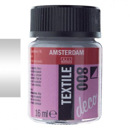 ΧΡΩΜΑ ΓΙΑ ΥΦΑΣΜΑ AMSTERDAM TEXTILE 16ML N. 800 SILVER