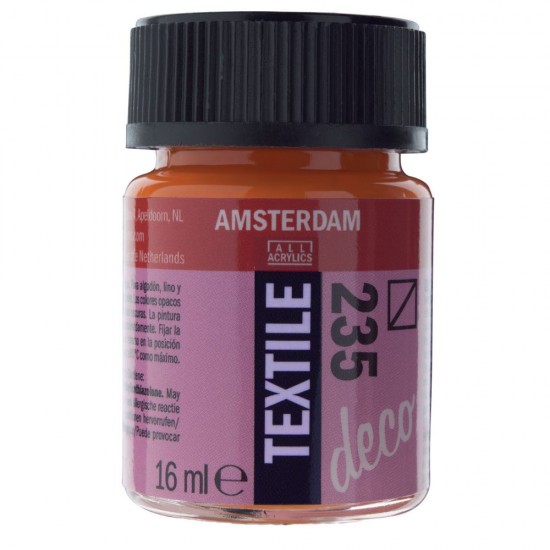 ΧΡΩΜΑ ΓΙΑ ΥΦΑΣΜΑ AMSTERDAM TEXTILE 16ML N. 235 ORANGE