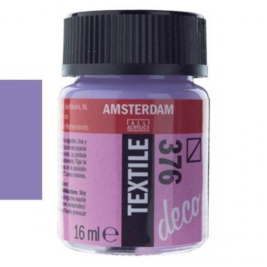 ΧΡΩΜΑ ΓΙΑ ΥΦΑΣΜΑ AMSTERDAM TEXTILE 16ML N. 376 PURPLE 