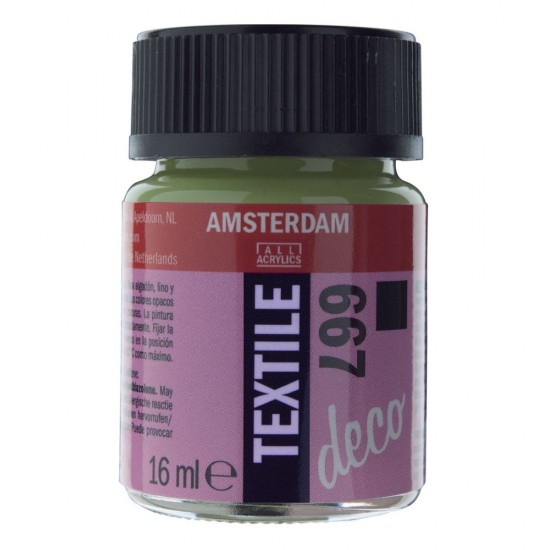 ΧΡΩΜΑ ΓΙΑ ΥΦΑΣΜΑ AMSTERDAM TEXTILE 16ML N. 667 SIPING GREEN OPAQUE