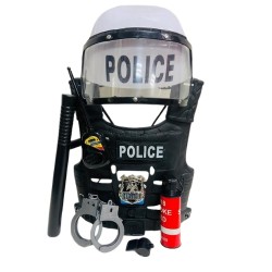 ΣΕΤ ΑΣΤΥΝΟΜΙΚΟΥ ΜΕ ΑΛΕΞΙΣΦΑΙΡΟ, ΑΣΠΙΔΑ ΚΑΙ ΑΞΕΣΟΥΑΡ 7ΤΜΧ 47X19X15CM