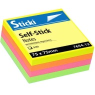 ΑΥΤΟΚΟΛΛΗΤΑ ΠΟΛΥΧΡΩΜΑ ΧΑΡΤΑΚΙΑ ΣΗΜΕΙΩΣΕΩΝ 320Φ 75X75MM 