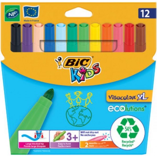 ΜΑΡΚΑΔΟΡΟΙ VISACOLOR XL BIC 12ΤΜΧ