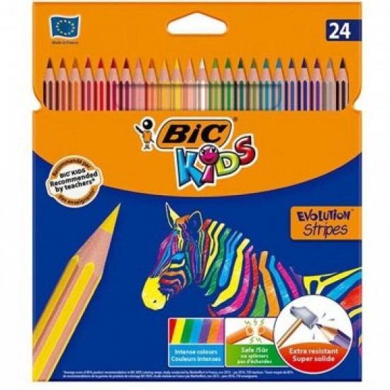 ΞΥΛΟΜΠΟΓΙΕΣ BIC EVOLUTION STRIPES ΣΕΤ 24 TMX