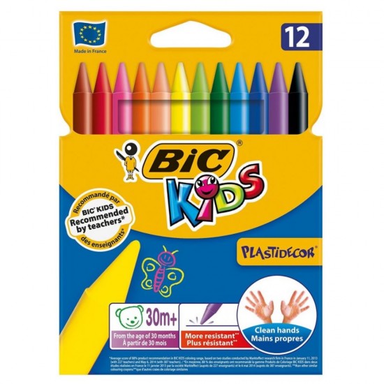 ΚΗΡΟΜΠΟΓΙΕΣ BIC PLASTIDECOR 12ΤΕΜ