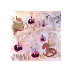 ΧΡΙΣΤΟΥΓΕΝΝΙΑΤΙΚΗ ΜΠΑΛΑ ΡΟΖ 8ΕΚ.