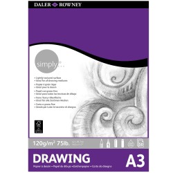 ΜΠΛΟΚ ΣΧΕΔΙΟΥ DALER ROWNEY SIMPLY DRAWING 120G/M2 Α3 - 50 ΦΥΛΛΑ ΜΠΛΟΚ ΣΧΕΔΙΟΥ DALER ROWNEY SIMPLY DRAWING 120G/M2 Α3 - 50 ΦΥΛΛΑ