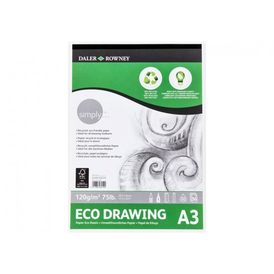 ΜΠΛΟΚ ΣΧΕΔΙΟΥ DALER ROWNEY ECO DRAWING 120GR Α3 - 50 ΦΥΛΛΑ