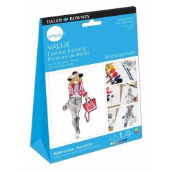 ΣΕΤ ΖΩΓΡΑΦΙΚΗΣ DALER ROWNEY SIMPLY VALUE - WATERCOLOR ACTIVITY: FASHION ΣΕΤ ΖΩΓΡΑΦΙΚΗΣ DALER ROWNEY SIMPLY VALUE - WATERCOLOR ACTIVITY: FASHION