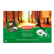 DERWENT ACADEMY ACRYLIC PAINT WOODEN BOX SET