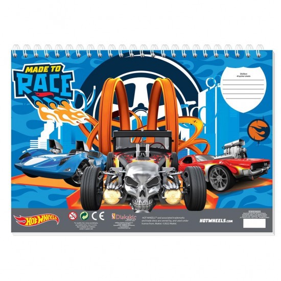 ΜΠΛΟΚ ΖΩΓΡΑΦΙΚΗΣ 23X33 40 ΦΥΛΛΑ HOT WHEELS