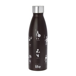 ECOLIFE ΜΕΤΑΛΛΙΚΟ ΜΠΟΥΚΑΛΙ ΘΕΡΜΟΣ 500ML ΟΛΥΜΠΙΟΙ ΘΕΟΙ - THE GREEK COLLECTION