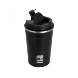 ECOLIFE ΑΝΟΞΕΙΔΩΤΟ ΘΕΡΜΟΣ 370ML ΣΚΟΥΡΟ ΓΚΡΙ