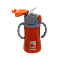 ECOLIFE ΑΝΟΞΕΙΔΩΤΟ ΘΕΡΜΟΣ KIDS 300ML - ΚΟΚΚΙΝΟ 