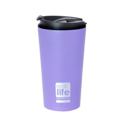 ECOLIFE ΑΝΟΞΕΙΔΩΤΟ ΘΕΡΜΟΣ 370ML MATTE ΛΙΛΑ