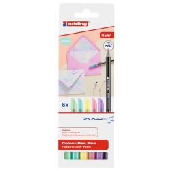 ΜΑΡΚΑΔΟΡΟΙ EDDING 1200/6S PASTEL FINE 1MM ΜΑΡΚΑΔΟΡΟΙ EDDING 1200/6S PASTEL FINE 1MM