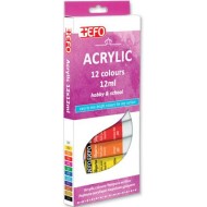 ΑΚΡΥΛΙΚΑ ΧΡΩΜΑΤΑ +EFO 12ΤΜΧ 12ML