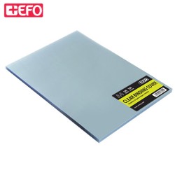 ΕΞΩΦΥΛΛΑ ΣΠΙΡΑΛΟΠΟΙΗΣΗΣ PVC 180 MICRON 100 ΦΥΛΛΑ ΔΙΑΦΑΝΗ