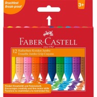 ΚΡΑΓΙΟΝ ΖΩΓΡΑΦΙΚΗΣ (ΚΗΡΟΜΠΟΓΙΕΣ) FABER CASTELL JUMBO GRIP ΣΕΤ 12ΤΜΧ