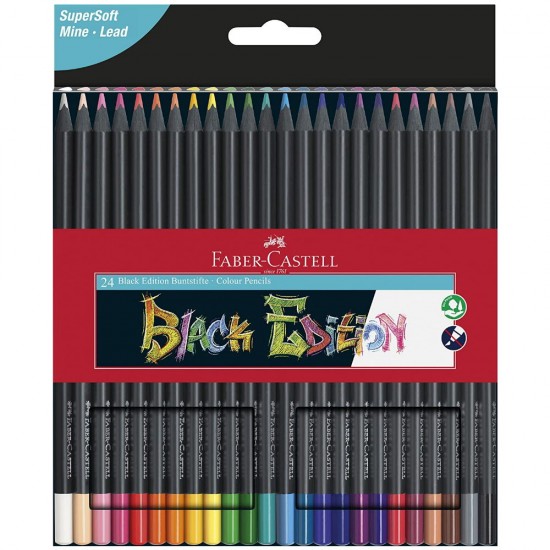 ΞΥΛΟΜΠΟΓΙΕΣ FABER CASTELL BLACK EDITION 24 ΤΕΜΑΧΙΑ