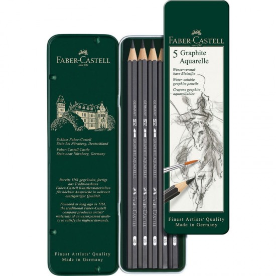 ΜΟΛΥΒΙΑ ΓΡΑΦΙΤΗ ΑΚΟΥΑΡΕΛΑΣ FABER-CASTELL 5 ΤΜΧ