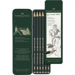 ΜΟΛΥΒΙΑ ΣΚΛΗΡΟΤΗΤΩΝ FABER-CASTELL 6 ΤΜΧ