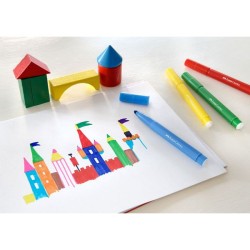 ΜΑΡΚΑΔΟΡΟΙ ΖΩΓΡΑΦΙΚΗΣ FABER CASTELL JUMBO 12ΤΜΧ